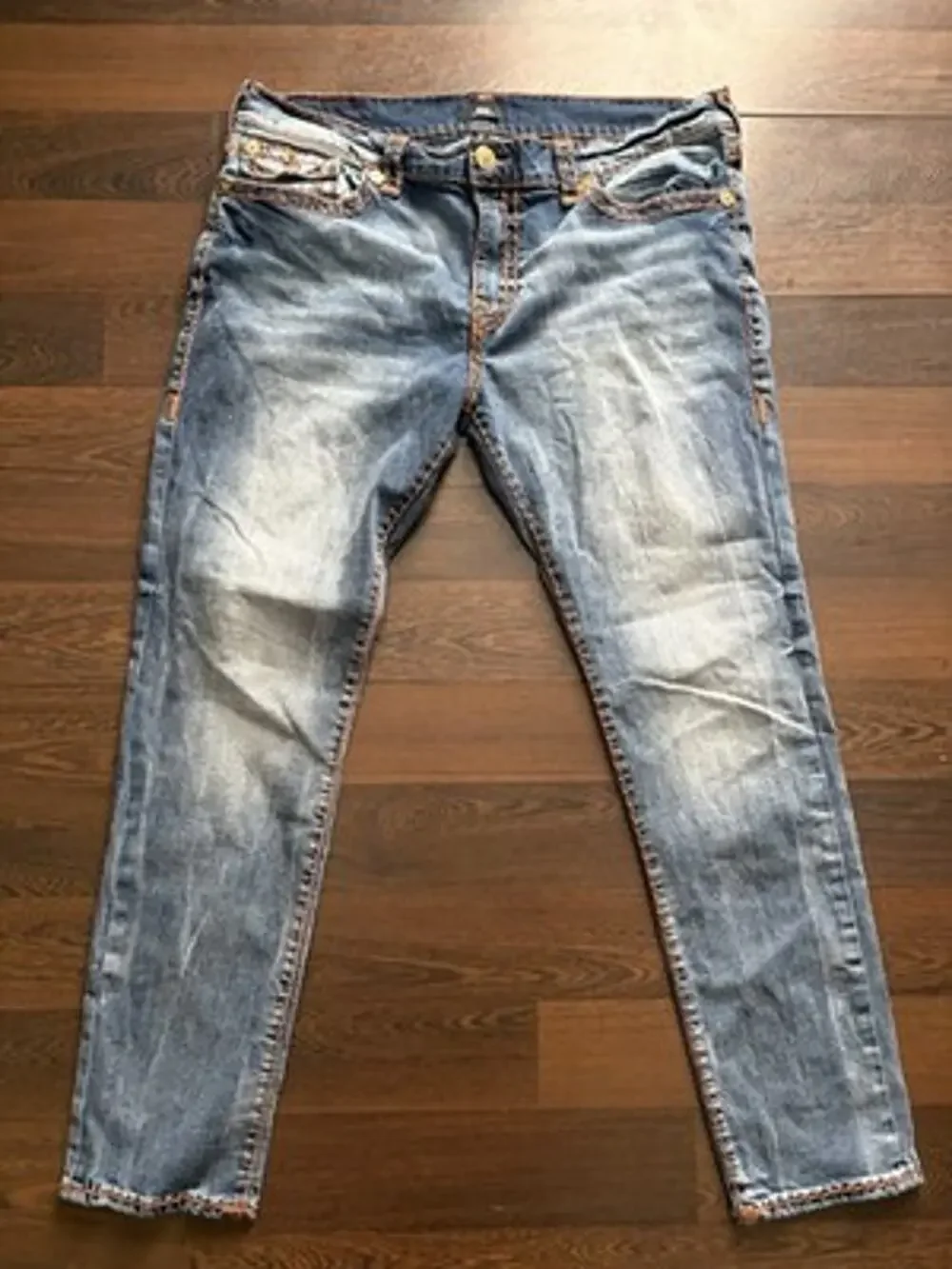 True Religion Rocco Super T Skinny Jeans Size 40 Rare